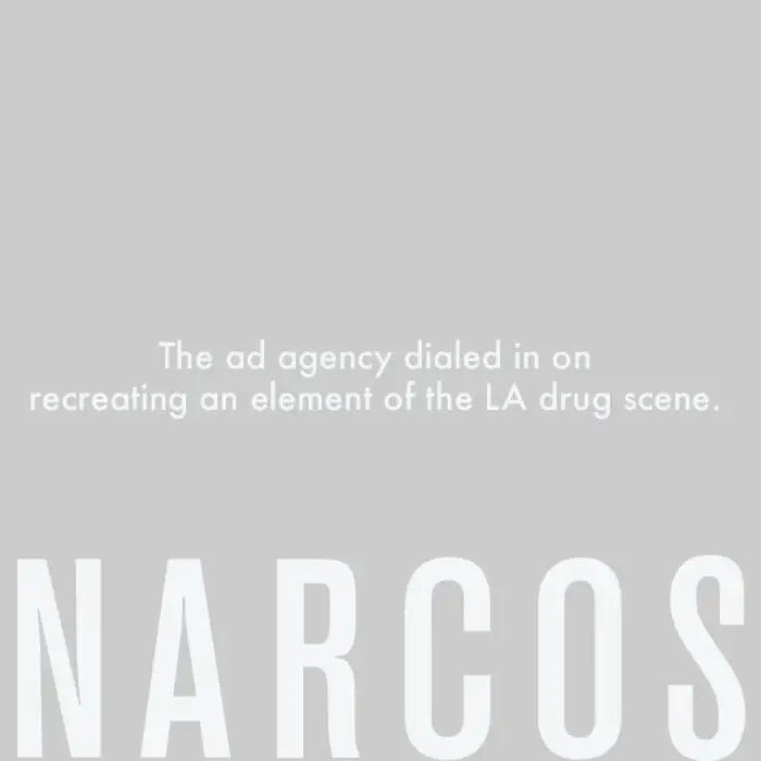 Narcos - the ed agency dialed on recreating an element of the la drug scene.
