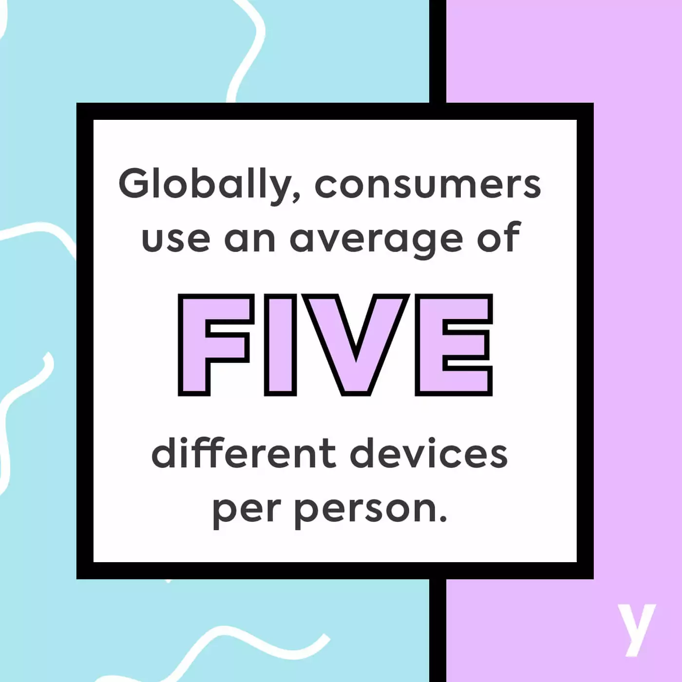 Global consumers use an average of five different devices per person.