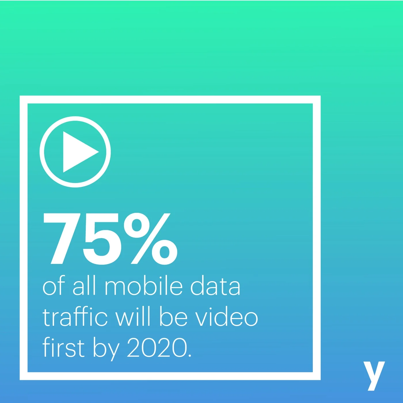 75% of mobile data traffic will be video by 2020.