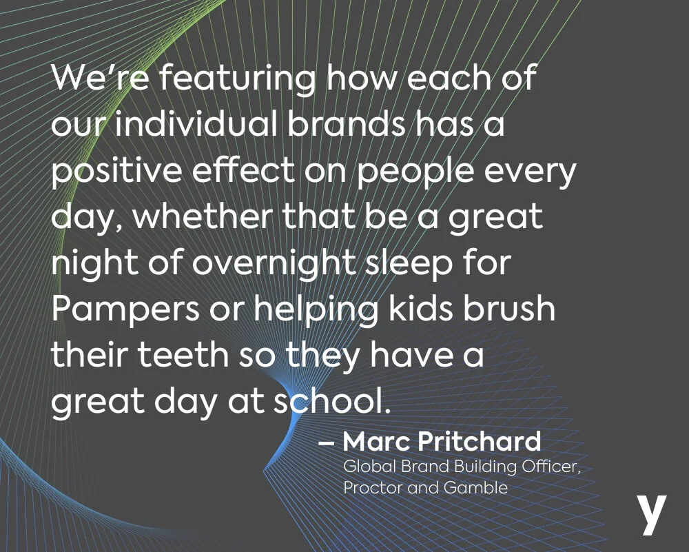 A quote that says we're featuring how each of our individual brands has a positive effect on people's sleep.