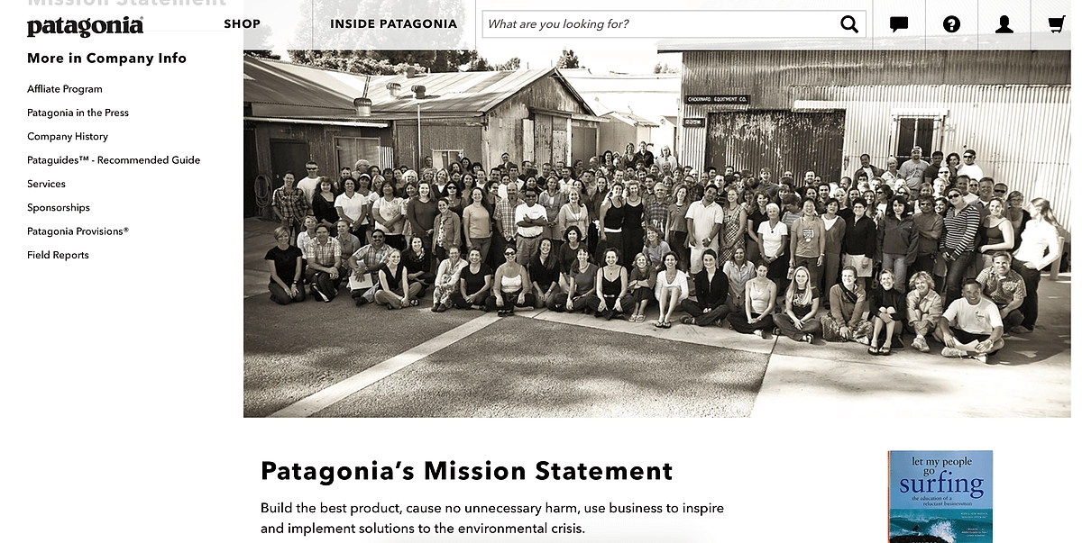 Patagonia Mission Statement