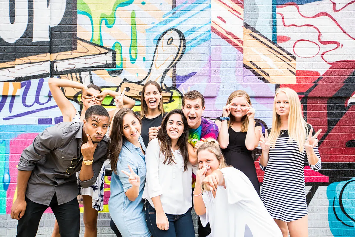 Funny group photo of 2016 interns